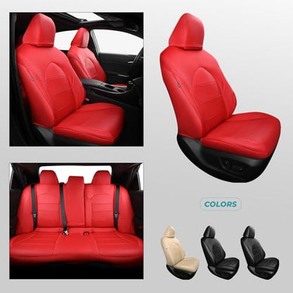 Custom Seat Covers for Toyota Camry 2018 (Red / 2018-2024 Camry LE/SE/SE Nightshade)