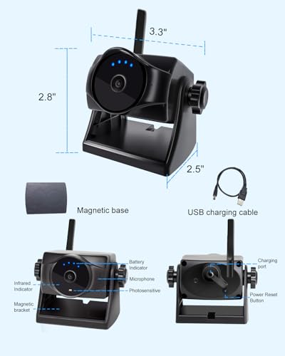 1080P Magnetic Wireless Backup Camera WiFi Hitch Camera (A backup camera)