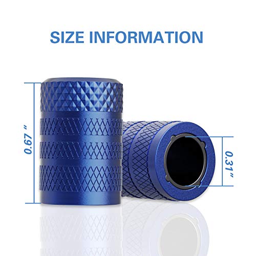 Tire Valve Stem Caps (Blue)