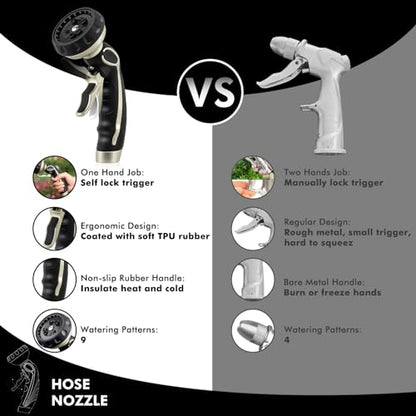 Hose Nozzle with Easy Self (Bronze)