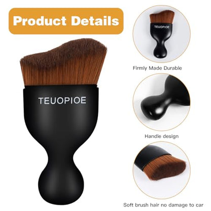 Car Detailing Brush for Interior Dusting and Air Vents (Bronze)