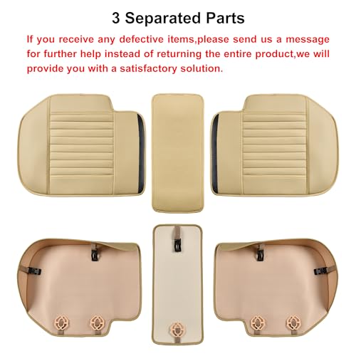 Back Seat Covers (Beige / 1x Rear Seat Covers)