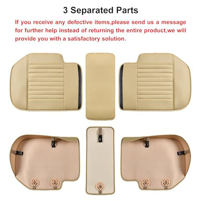 Back Seat Covers (Beige / 1x Rear Seat Covers)