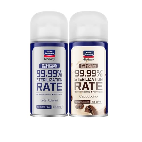 Glodway Whole Car Air Refresher Spray (6 Ounce (Pack of 2) / Grey)