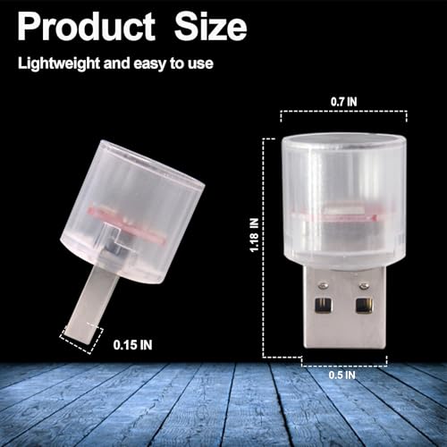 USB LED Car Interior Night Light (White)
