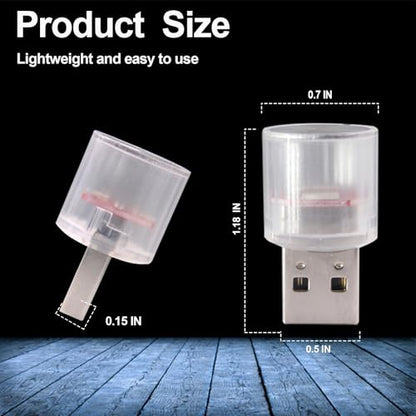 USB LED Car Interior Night Light (White)