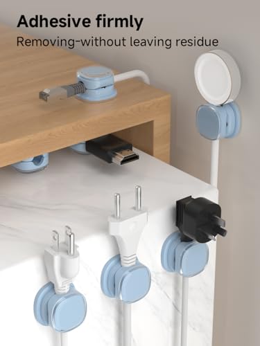 Magnetic Cable Clips (9-PCS Blue)