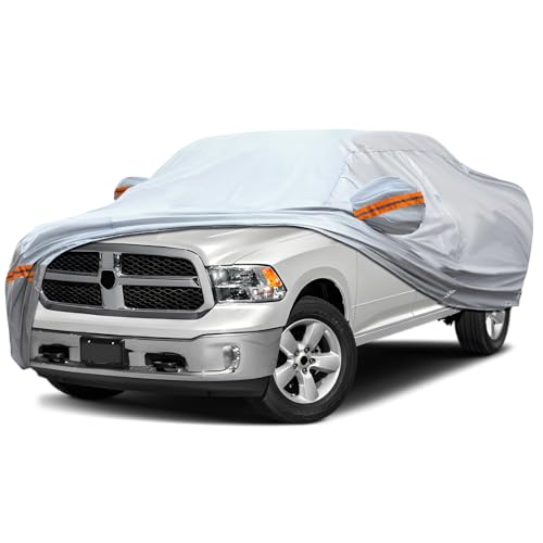 Car Cover Fit for 213" (Orange reflective strip / 9/ P-L For Pickup-Length ( 213"-237" ))