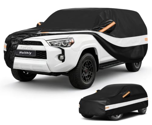10 Layers SUV Car Cover Custom Fit for Toyota 4Runner (Black Gray / Custom Fit for Toyota 4Runner)