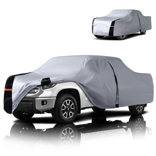 Multi Layer Toyota Tundra Truck Cover (W.Fit Tundra(1999-2021) Double Cab/CrewMax Cab SB / White Truck Cover)