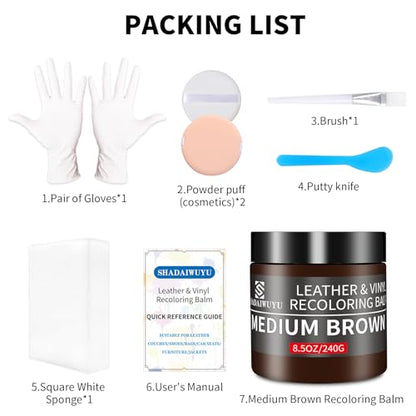 Leather Recoloring Balm (Medium Brown / Leather Recoloring Balm)