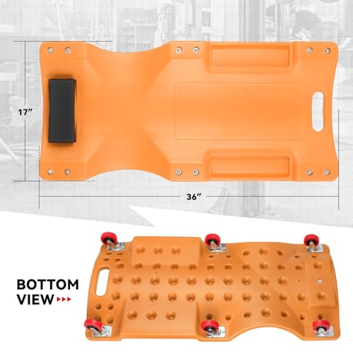 36 in Low Profile Under (Orange / 36" L)