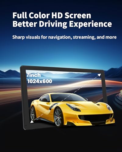 7 Inch Wireless CarPlay Screen for Car (Black / 7inch)