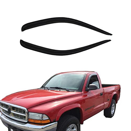 Rain Guards Compatible with Dodge Dakota 97 (For Dakota Standard Cab 1997-2004)