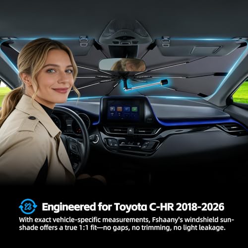 Windshield Sun Shade Umbrella for Toyota C (For Toyota C-HR 2018-2026)