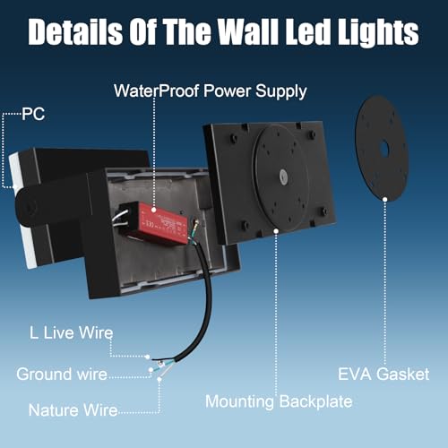 40W 4 Pack LED Outdoor Wall Light