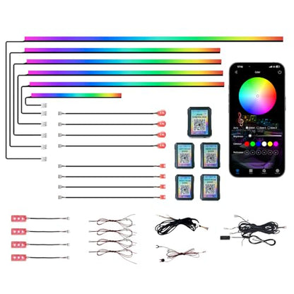 Ambient Lighting Car Interior LED Strip Lights 18 (18in1-110CM)