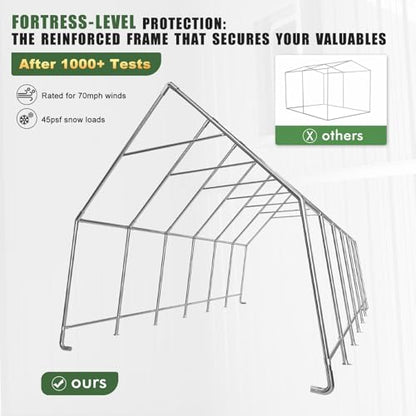 Skyview Portable Garage (13x24 FT)