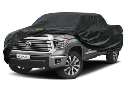 Waterproof Pickup Truck Cover All Weather (Truck XXL up to 250", Max Cab Length 156" / black)