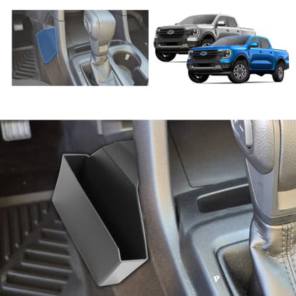 2-Pack) for Center Console Organizer for 2024-2026 Ford Ranger XL/XLT/Lariat/Raptor, Middle Console Hanging Storage Box for 2025 Ranger Accessories