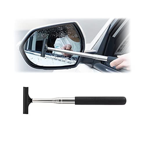 38.6 Inch Telescopic Side Mirror Glass Squeegee (Black)
