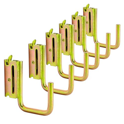 6-Pack 2-Inch J Hooks for E-Track and X-Track Rails (2" (06 Pack))