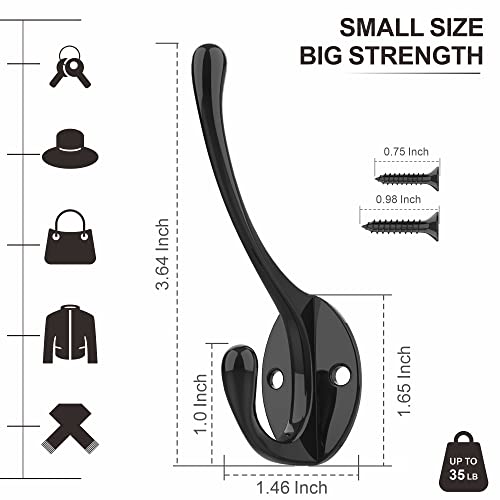 Heavy Duty Metal Coat Hooks for Wall