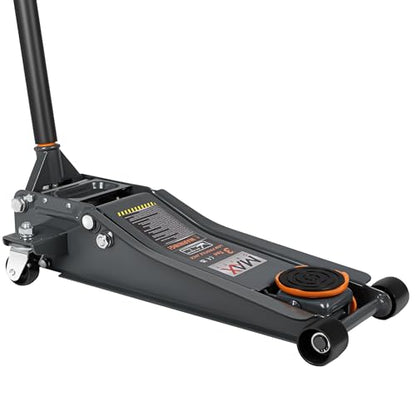 3-Ton (6600lbs) Low Profile Hydraulic Heavy-Duty Steel Floor Jack with Dual Pistons Quick Lift Pump, Home and Workshop Car Maintenance for Various Vehicles (Random Color, 3 Ton Low Profile) (Random Color / 3 Ton)