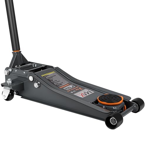 3-Ton (6600lbs) Low Profile Hydraulic Heavy-Duty Steel Floor Jack with Dual Pistons Quick Lift Pump, Home and Workshop Car Maintenance for Various Vehicles (Random Color, 3 Ton Low Profile) (Random Color / 3 Ton)