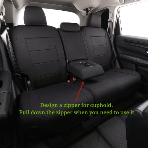 CRV Car Seat Covers Custom Fit for Honda 2023 (Black / 2023-2026 CRV LX,EX,EX-L,Sport,Hybrid,Trailsport)