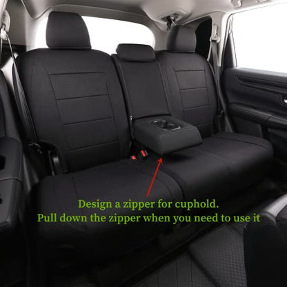 CRV Car Seat Covers Custom Fit for Honda 2017 (Black / 2017-2022 CRV LX,EX,SE,EX-L,Touring,Hybrid)