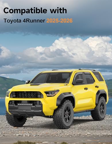 in Channel Window Visors Rain Guards for Toyota 4Runner 2025 2026 (Fit for 2025-2026 Toyota 4Runner)