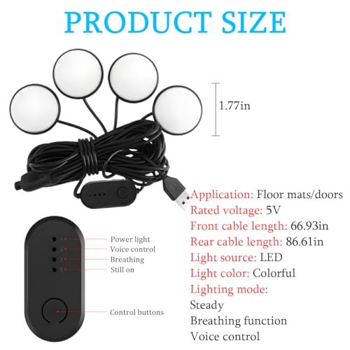 Car Interior LED Lights (White)