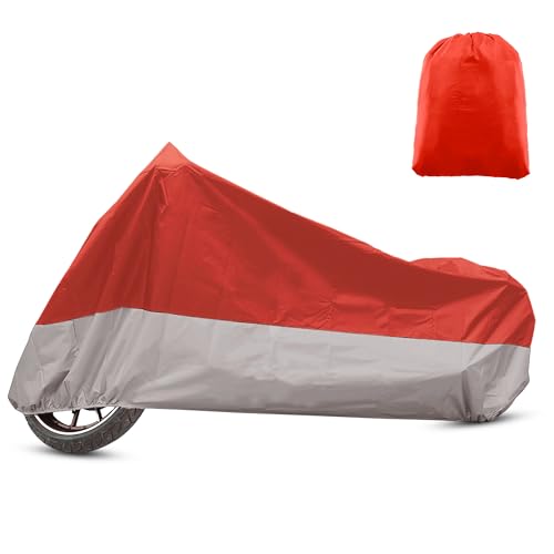 Motorcycle Cover for Harley Davidson for Honda 96.46" XL (Red / XL)