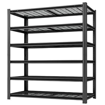 6 Tier Heavy Duty Garage Shelving (6T 55" W x 24" D x 84" H)