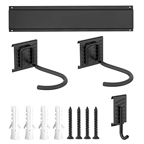Bike Rack Garage Bike Rack Wall Mount for 2 Bicycle and 1 Helmet (2 bike)