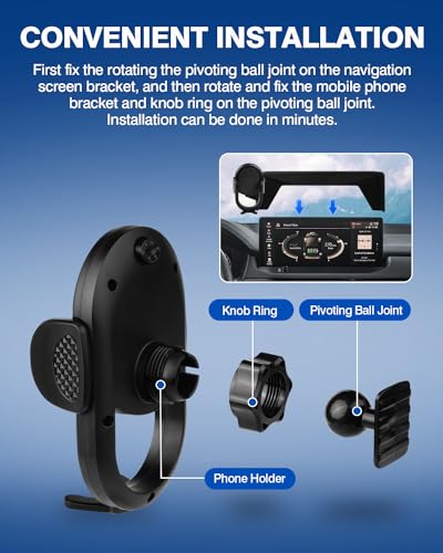 Car Phone Holder for 2023 (Auto-Look+Organizer / Honda Accord 23-26 12.3-inch)