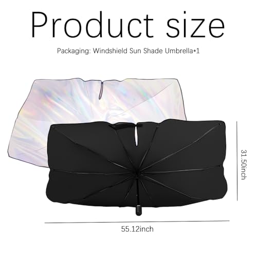 Car Windshield Sun Shade Umbrella (Colorful)