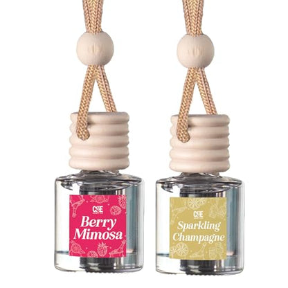 CANDECraftCo 2 Pack Hanging Car Air Freshener Diffuser for Essential Oils
