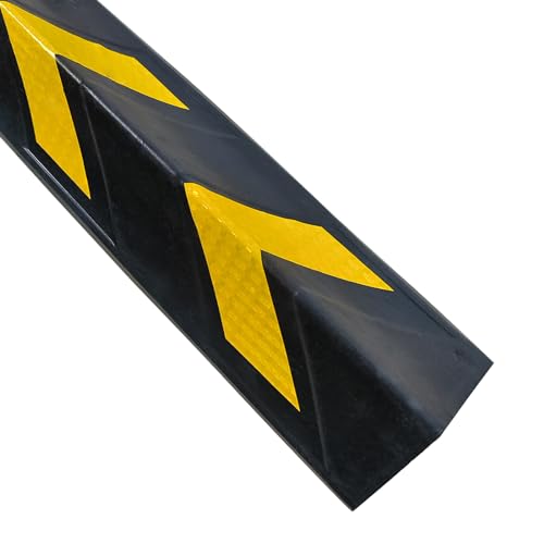 6 Pack 27" Rubber Corner Guard Protector for Parking Column Lot Garage Wall