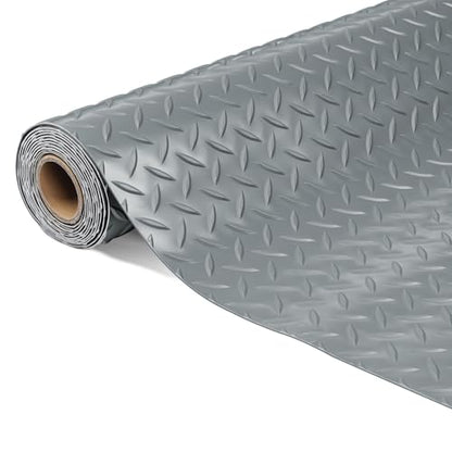 7'4"x 20' Garage Floor Mat (Diamond Plate Pvc Garage Mat / 7'4"x 20')