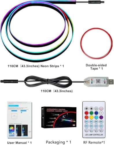 Acrylic LED Lights for Car (Car Ambient Lighting Kit (1 in 1))