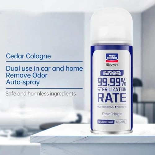 Glodway Whole Car Air Refresher Spray (6 Ounce (Pack of 3) / White)