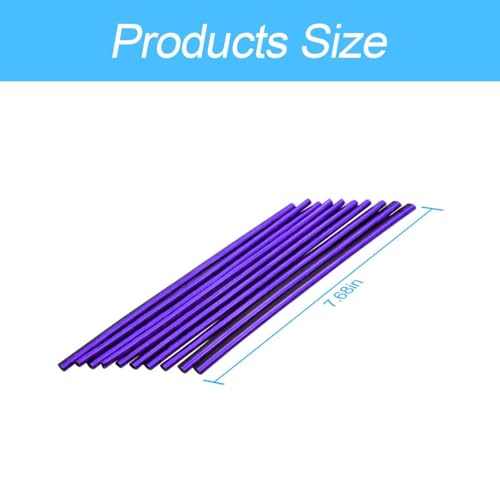 20PCS Waterproof Bendable Car Air Vent Trim Strips (Ice Purple)