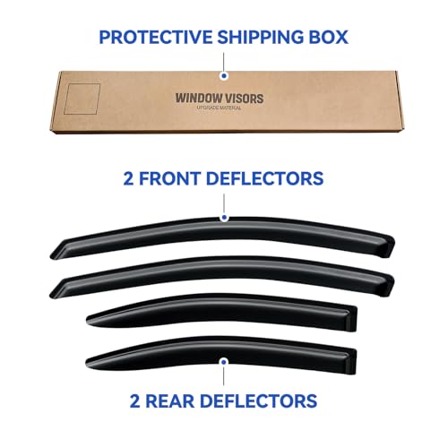 Window Visors Rain Guards for 2005 (2005-2010 Pontiac G6)