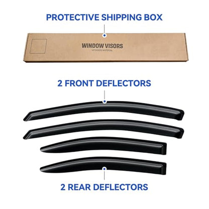 Window Visors Rain Guards for 2005 (2005-2010 Pontiac G6)