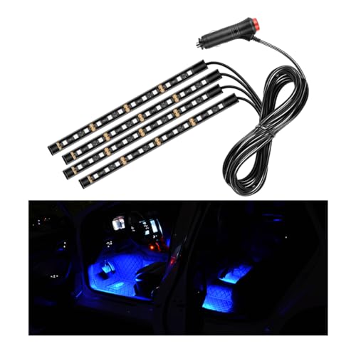 Car LED Strip Light (Blue / 48 LED, Cigarette Adapter)