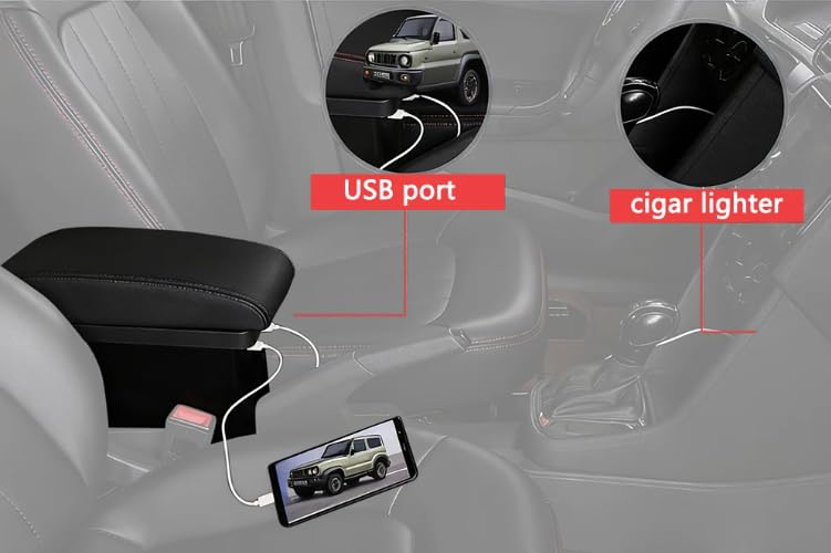 Armrest Box Center Console Storage Box for Suzuki Jimny 5