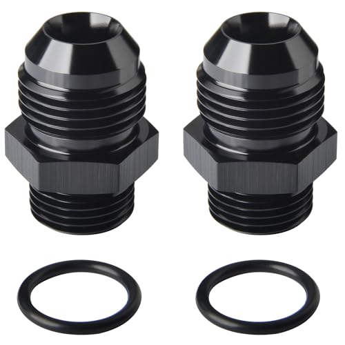10AN Male Flare to 6AN ORB O (10AN to 6AN ORB / Black - 2PCS)