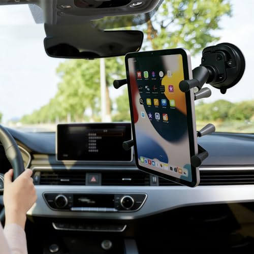 Tablet Mount Holder with Twist (Suction Cup Base for Smooth Surfaces)